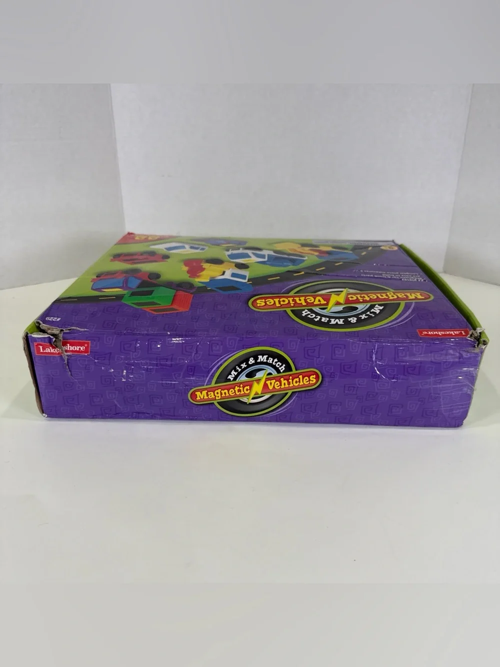 Lakeshore Mix & Match Magnetic Vehicles 22 Piece Toy Preschool Montessori STEM